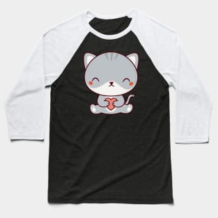 Kawaii Cute Kitten Cat Baseball T-Shirt